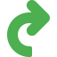 Curved arrow biểu tượng 64x64