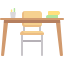 School desk icon 64x64