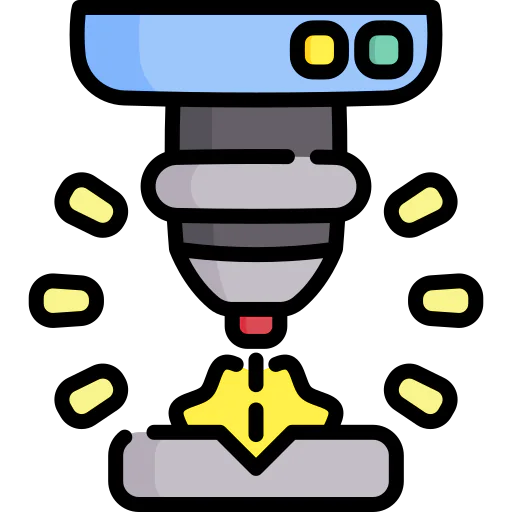 Laser cutting machine icon