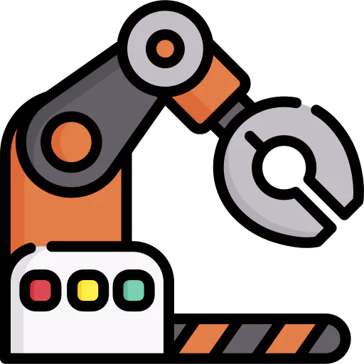 Industrial robot icon