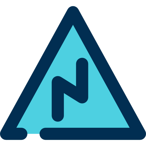 Right reverse bend icon