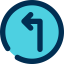 Turn left icon 64x64