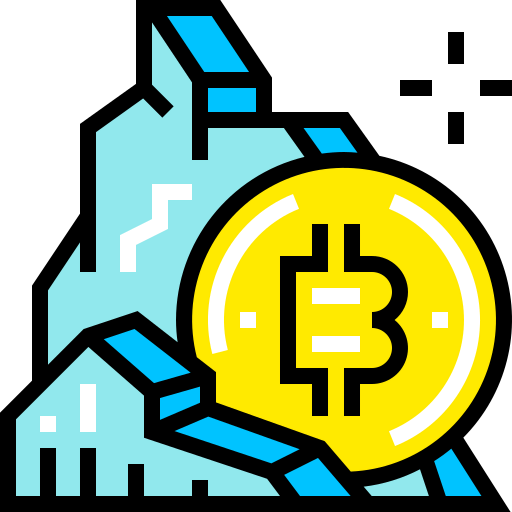 Bitcoin mining icon