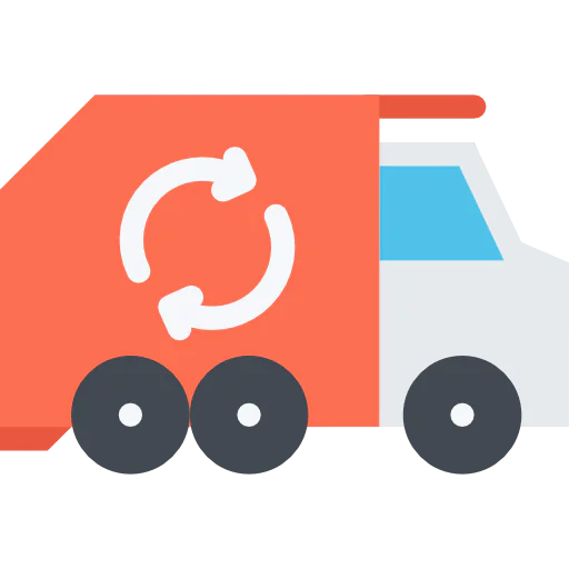 Garbage truck icon