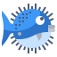 Рыба фугу иконка 64x64
