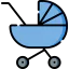 Baby stroller icône 64x64