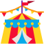 Circus tent icon 64x64
