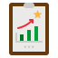 Business chart icon 64x64