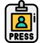 Press pass icône 64x64