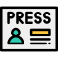 Press pass icône 64x64