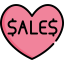 Sale love icon 64x64