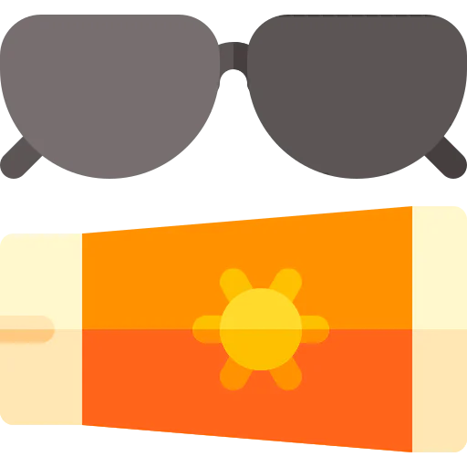 Sun cream icône