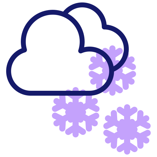 Snow cloud icon