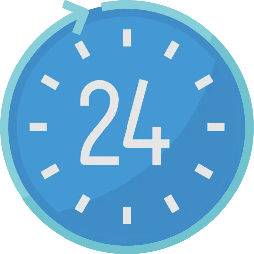 24 hours icon