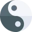 Yin yang symbol icon 64x64