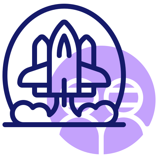 Rocket launch icon