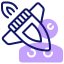 Rocket space ship icon 64x64