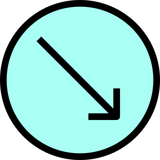 Diagonal arrow ícono