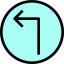 Turn left icon 64x64