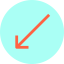 Diagonal arrow icon 64x64