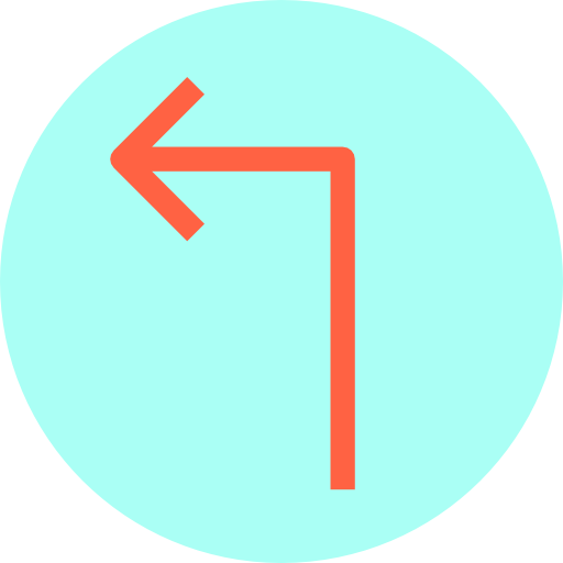 Turn left icon