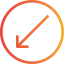 Diagonal arrow icon 64x64
