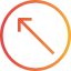 Diagonal arrow icon 64x64