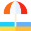 Sun umbrella icon 64x64