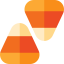 Candy corn icon 64x64