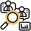 Qualitative research icon 64x64