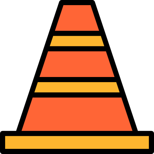 Traffic cone icon