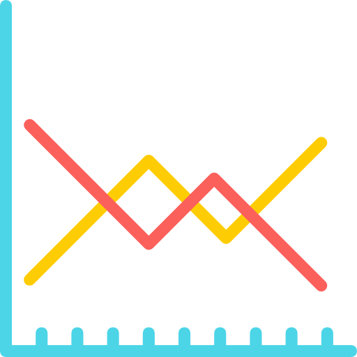 Line chart icon