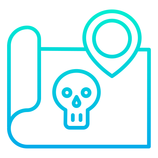 Treasure map icon