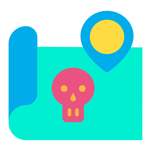 Treasure map icon