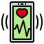Heart monitoring ícono 64x64