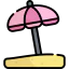 Sun umbrella icon 64x64