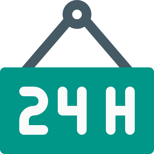 24 hours icon