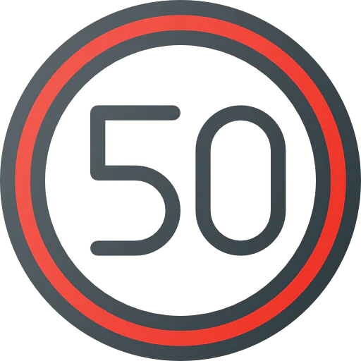 Speed limit icon