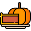 Pumpkin pie icon 64x64