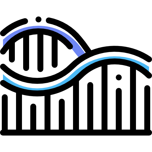 Roller coaster icon
