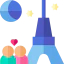 Eiffel tower ícone 64x64