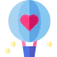 Hot air balloon ícone 64x64