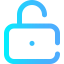 Open lock icon 64x64