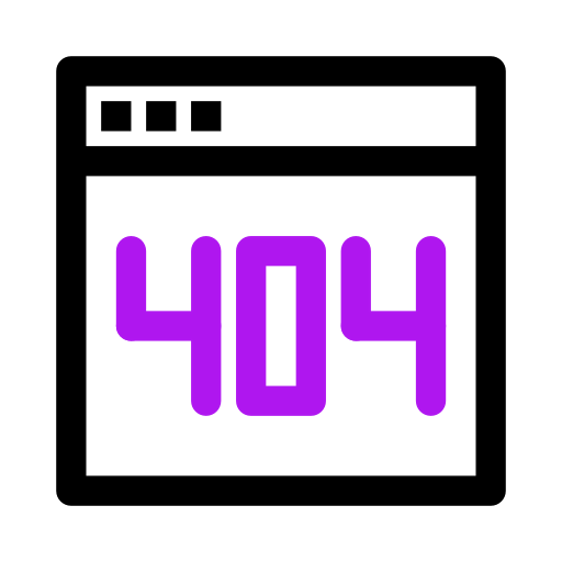 Error 404 biểu tượng