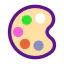 Paint palette biểu tượng 64x64