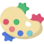 Paint palette Symbol 64x64