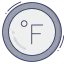 Fahrenheit degrees icon 64x64