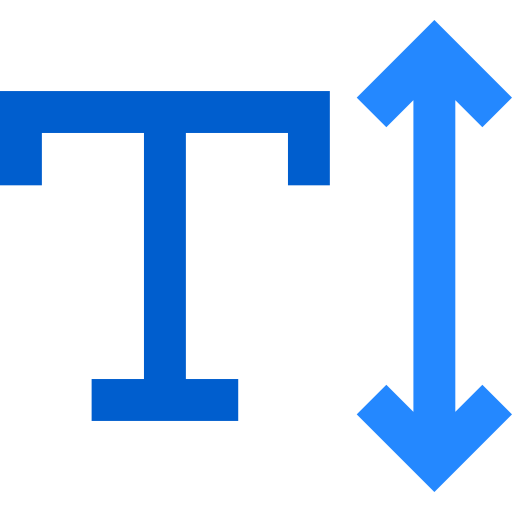 Text height icon