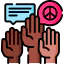 Civil right movement icon 64x64