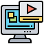 Online video icon 64x64